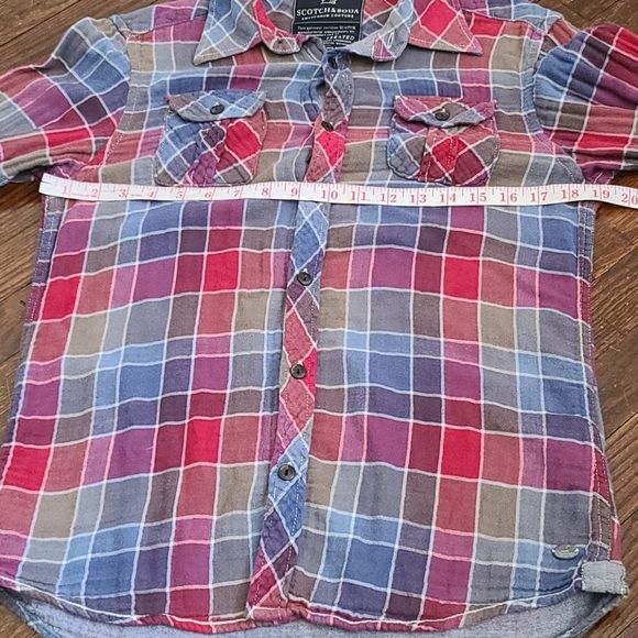 Scotch & Soda Multicolor Plaid Button Down Shirt - Picture 10 of 16